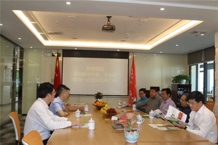 中共贛州市委常委、統(tǒng)戰(zhàn)部長(zhǎng)彭業(yè)明等領(lǐng)導(dǎo)一行到訪廣東博皓考察指導(dǎo)-3