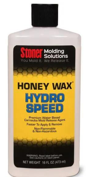 Stoner HoneyWax®Hydro Speed是一種高固含量的水性乳液，不含任何溶劑，旨在代替?zhèn)鹘y(tǒng)的高級(jí)涂蠟作為復(fù)合材料行業(yè)中的脫模劑。