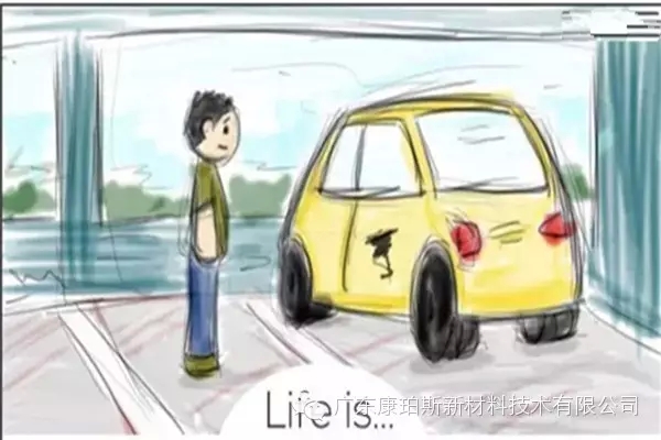 人生就是。。。 努力忘記新車碰上的刮蹭